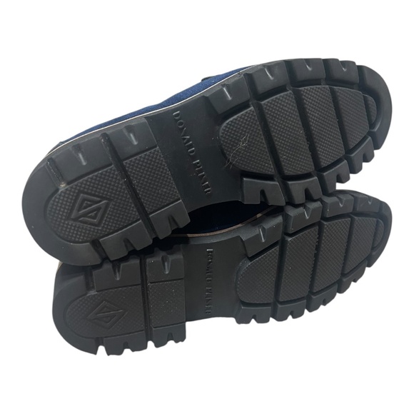 Donald Pliner Helioci Moe Toe Loafer Navy Suede Lug Sole NWOB - Picture 7 of 7